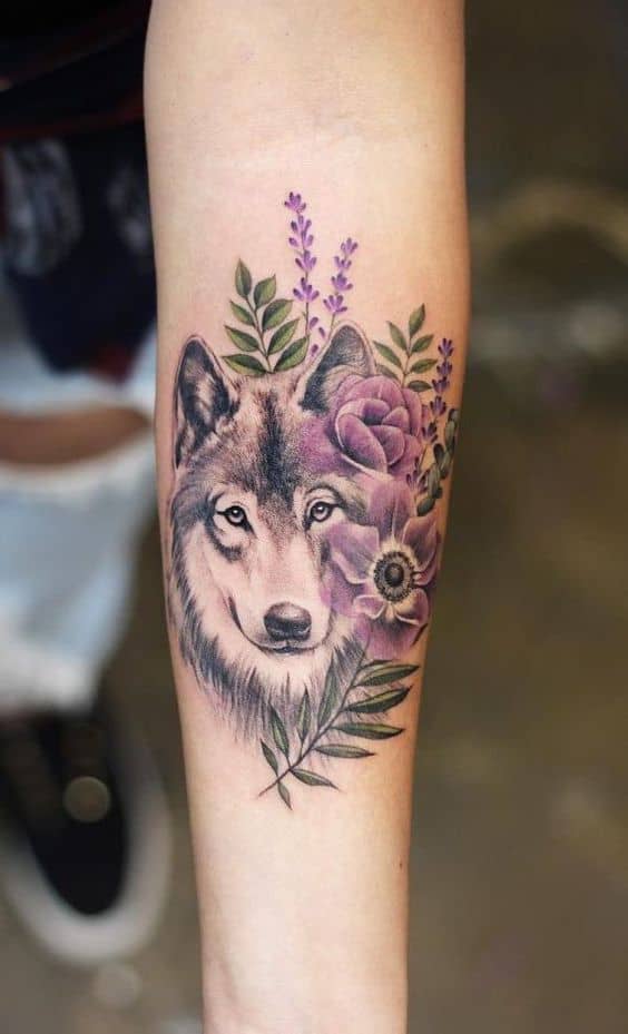 Tatuagem de Lobo feminina Inspirese com essas ideias